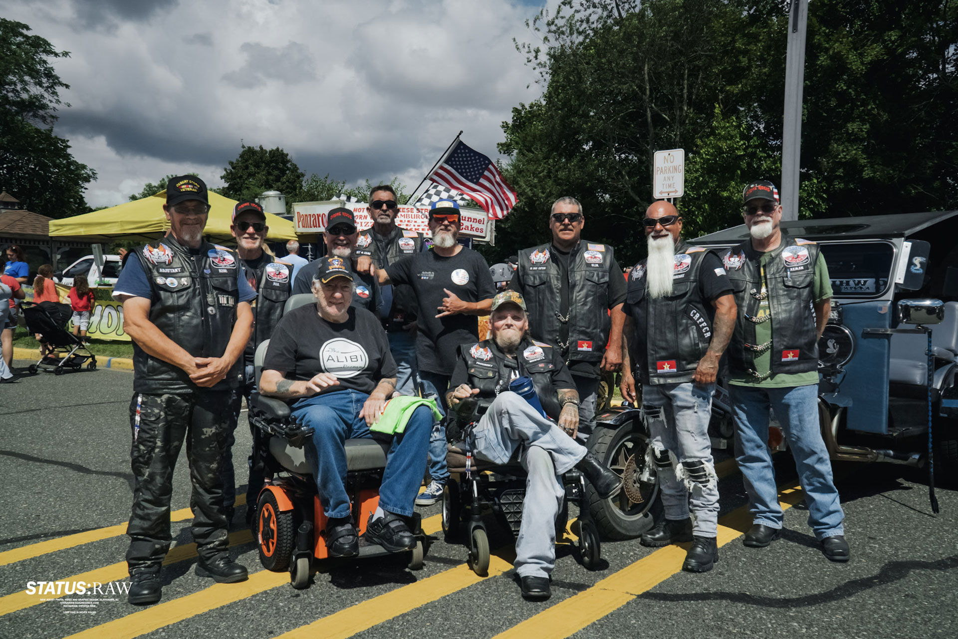 Andre and veterans group photo