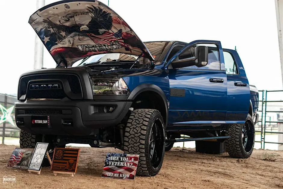 Veteran RAM truck on display